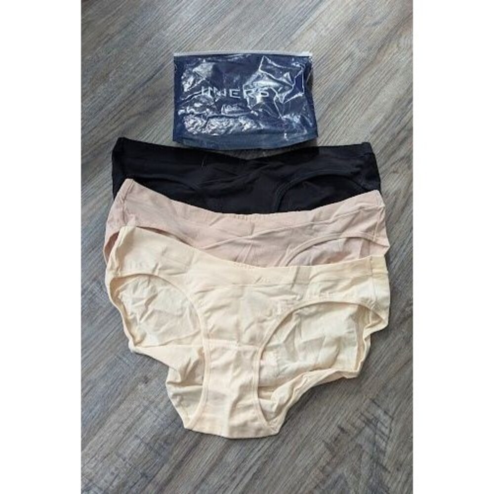 INNERSY Womens Size XL Underwear Low Rise Briefs Hipster Panties 3 pr